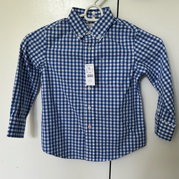 Jcrew J.Crew crewcuts gingham oxford button down 3t - Picture 1 of 4